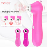 Pink suction massager use for nipples, clitoris and pussy stimulation